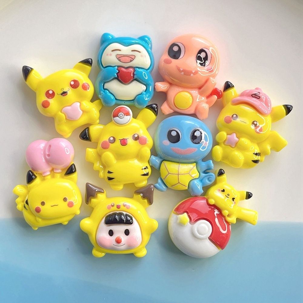 Crafting Resin - 新しいDIYクラフト材料、漫画ポケモン用、樹脂製アクセサリー、カビゴン、ヒトカゲなどの小物など