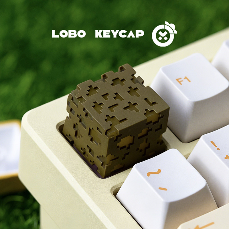 Resin Crafts Minecraft - 漫画スクエアMinecraftシリーズクリエイティブキーボードデコレーション半透明キーキャップクラフト樹脂素材周辺機器おもちゃギフト