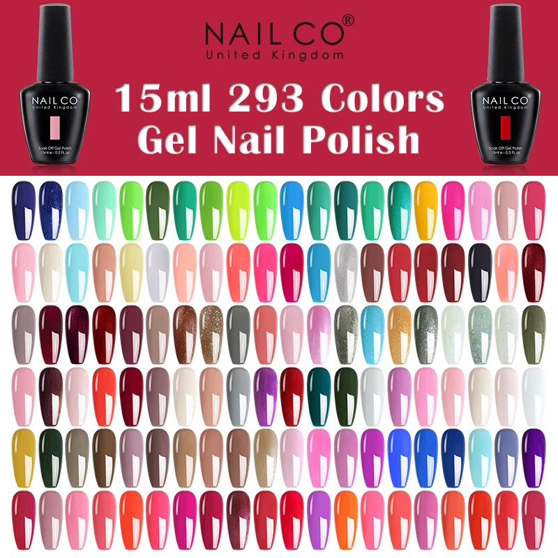 Resin Glitter Pack - NAILCO 15 ミリリットル黒、白、赤、ピンク ColorGel マニキュア 333