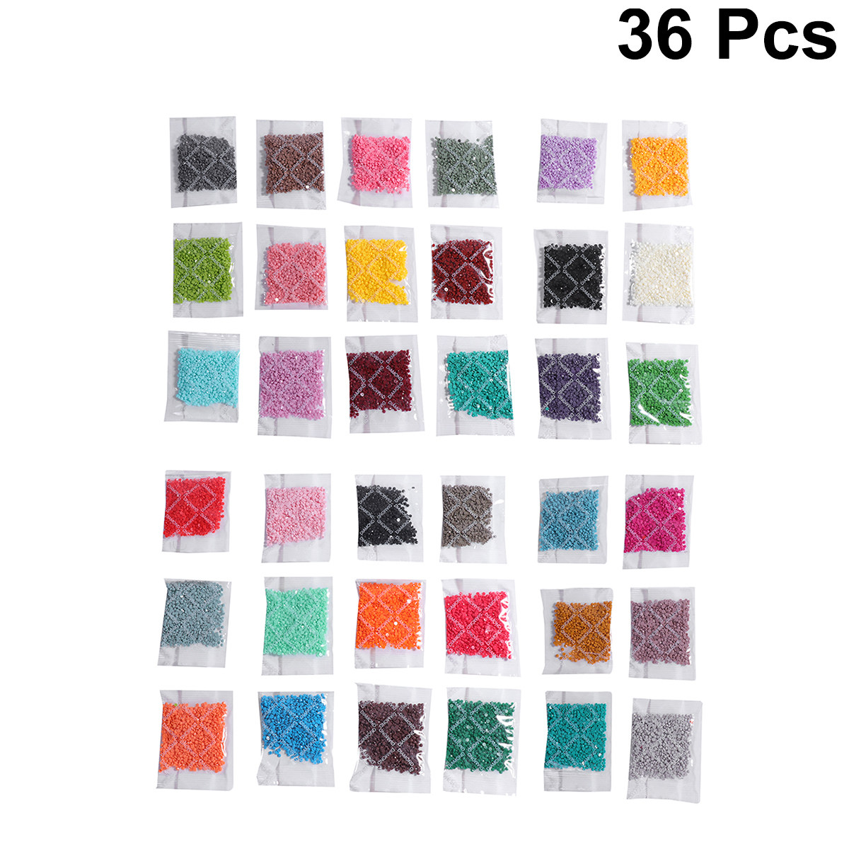 Resin Craft Kit - 36個入りラウンドダイヤモンドセット樹脂ラインストーンDIY刺繍絵画クロスステッチ用品5Dクラフトアートキットモザイクデコレーション
