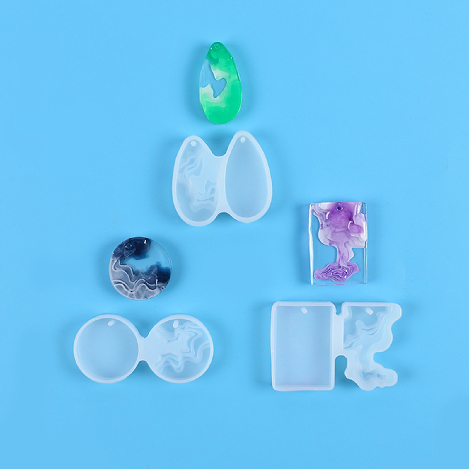 3 個 DIY クリスタルモールドセットラウンド柔軟なシリコ - Geode Mold Silicone のレビューと価格
