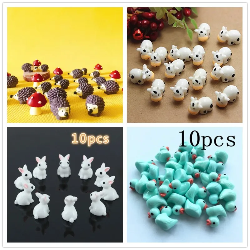 10個/ヘッジホッグと陶器/かわいい動物羊/フェアリーガーデ - Terrarium Moss Art のレビューと価格