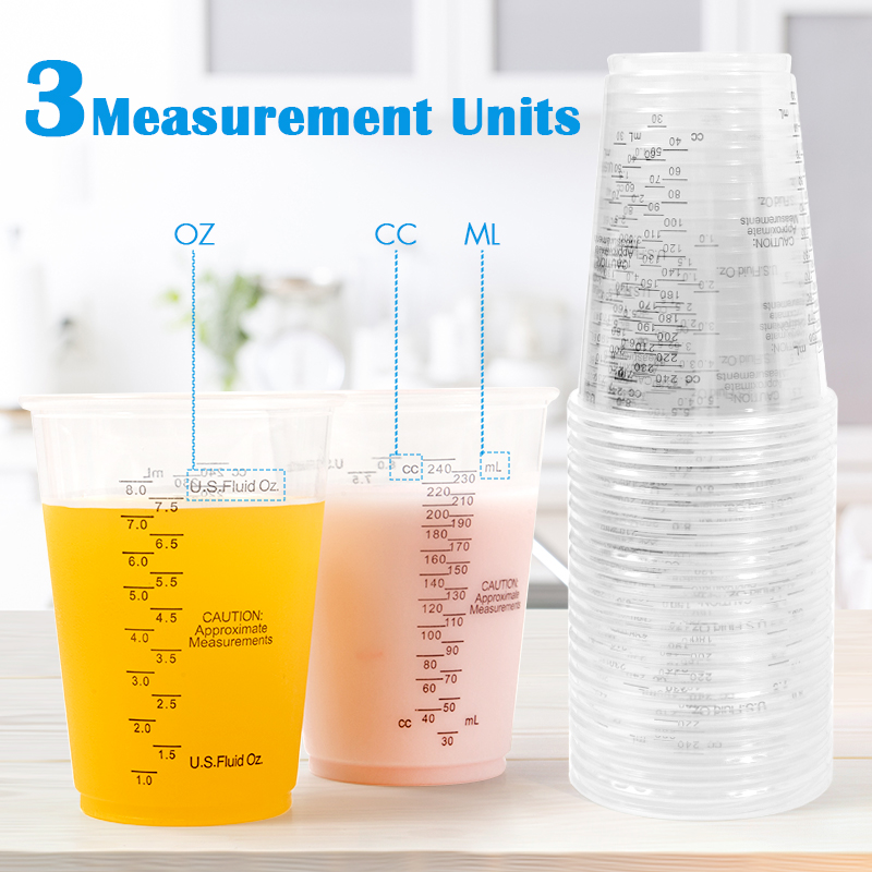FAIS DU 8オンス攪拌棒付き使い捨て測定カップベーキン - Mixing Cup Silicone のレビューと価格
