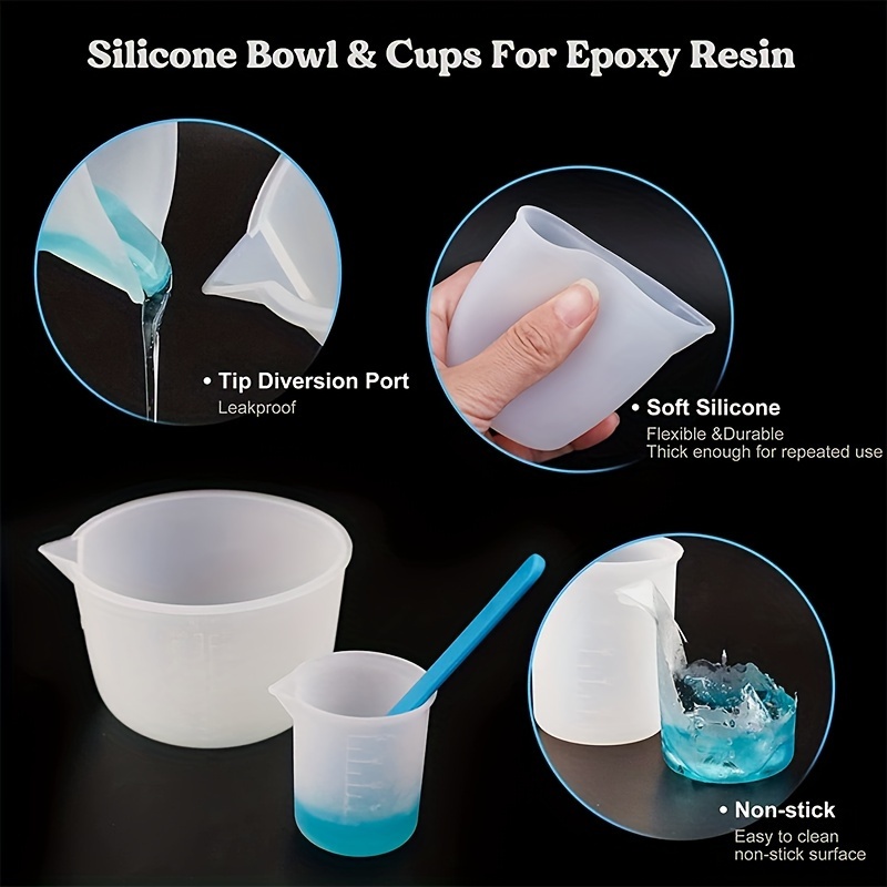 シリコン計量カップ、600ml/20oz&100mlの増粘・ - Mixing Cup Silicone のレビューと価格
