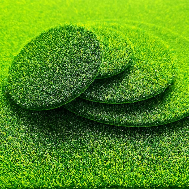 5/10 個ラウンド人工苔フェイクグラス植毛芝生シミュレーシ - Terrarium Moss Art のレビューと価格
