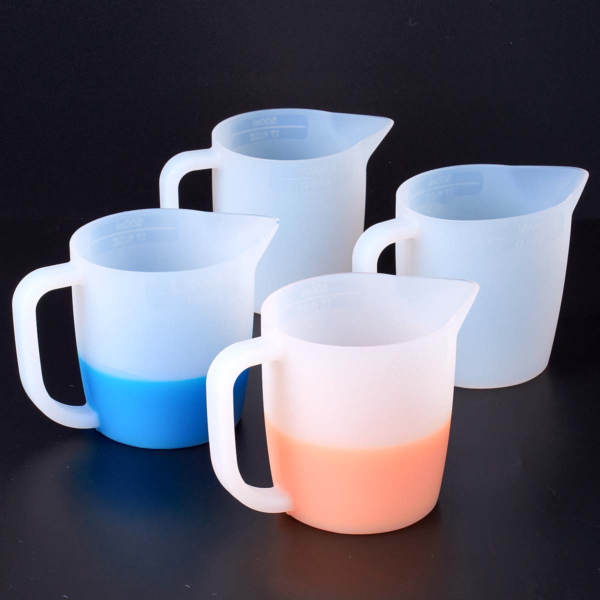 500mlシリコン計量カップ、ハンドル付き、DIY混合エポキ - Mixing Cup Silicone のレビューと価格