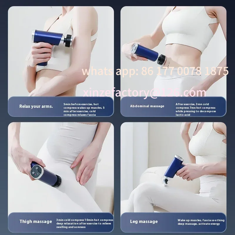 カスタマイズ可能な電動マッサージガン、温冷ヘッド付き、ポケッ - Heat Gun Small のレビューと価格