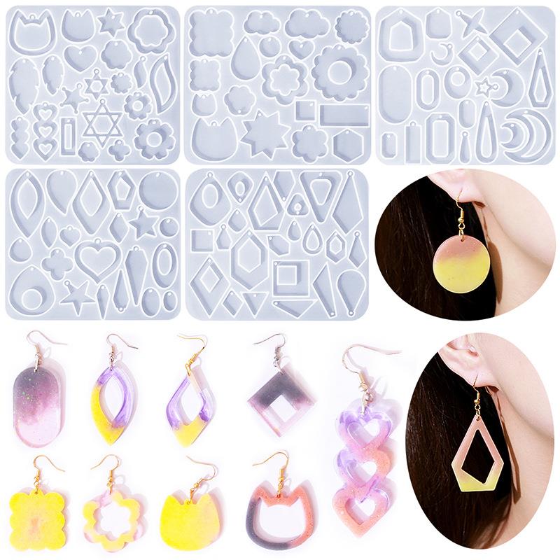 幾何学的形状のシリコンラウンドイヤリング,金型,エポキシ樹脂 - Resin Ocean Wave Mold のレビューと価格