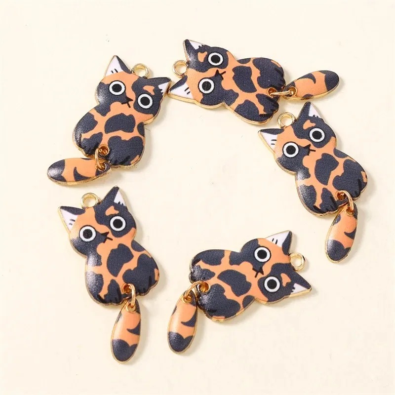 10 個 16 × 39 ミリメートルかわいい漫画猫樹脂チャ - Resin Craft Supplies のレビューと価格