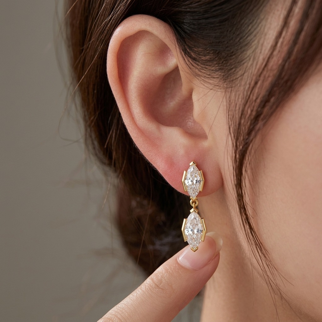 EWYA 3CT マーキスカット モアッサナイト ベゼルセッ - Bezels Set Pendant のレビューと価格