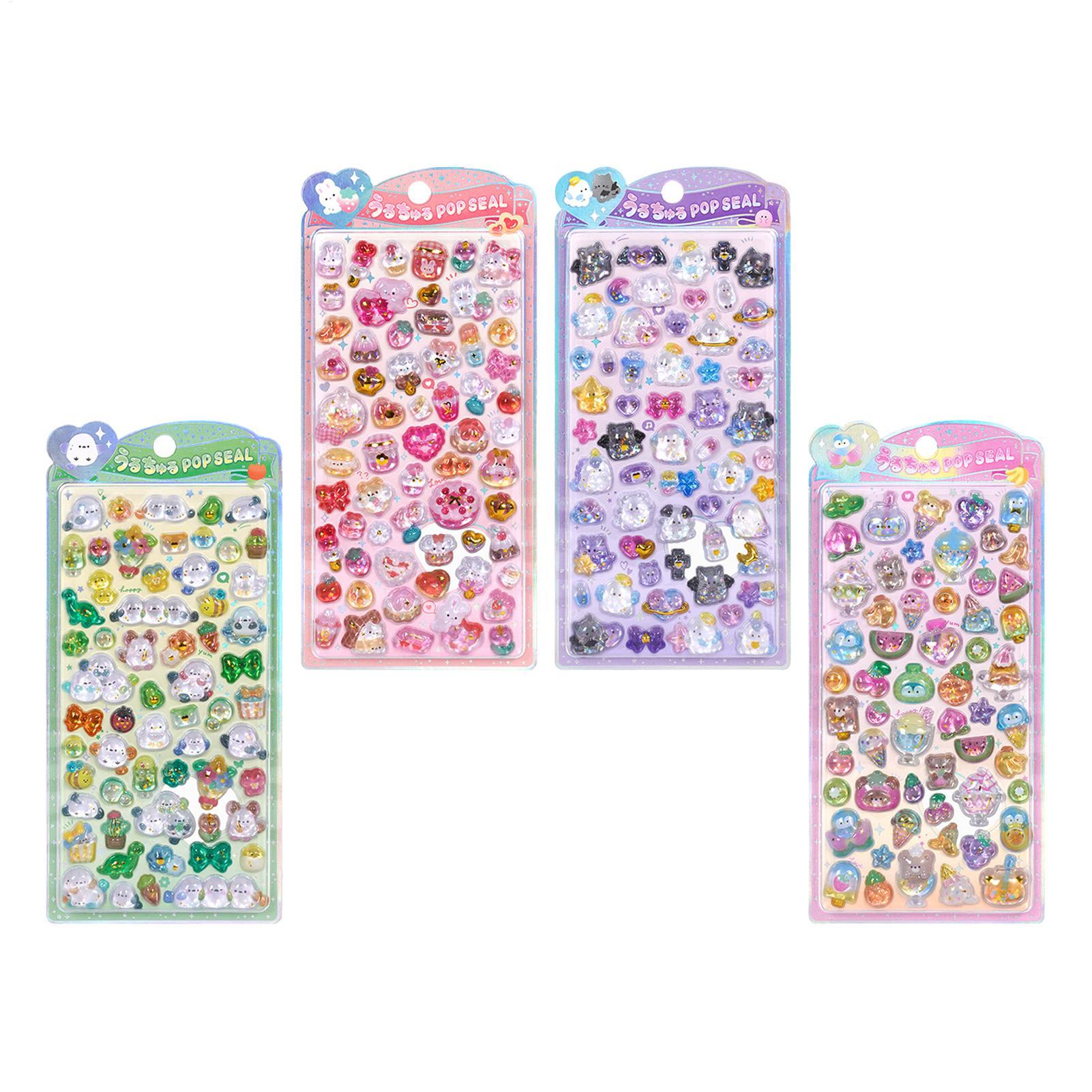 かわいいステッカーパック 3D グリッターステッカー樹脂クリ - Resin Glitter Pack のレビューと価格