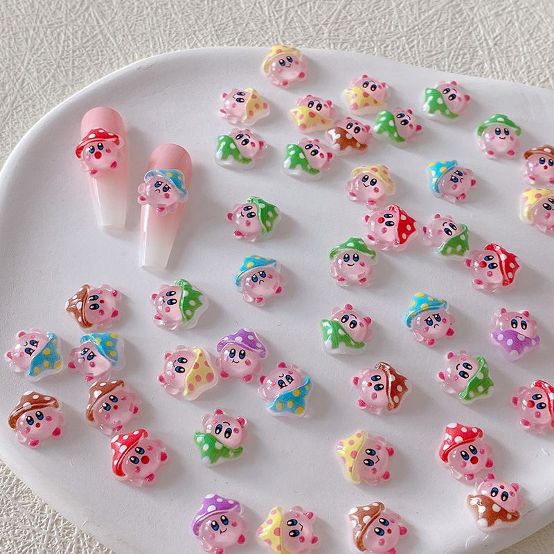 2/10/20 個カービィネイルチャーム 3D 樹脂かわいい - Crafting Resin のレビューと価格