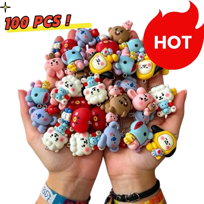 7 個 BT21 樹脂漫画チャーム DIY アクセサリークラ - Crafting Resin のレビューと価格