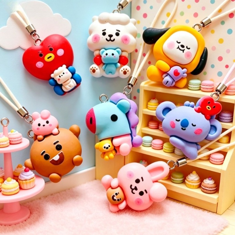7 個 BT21 樹脂漫画チャーム DIY アクセサリークラ - Crafting Resin のレビューと価格