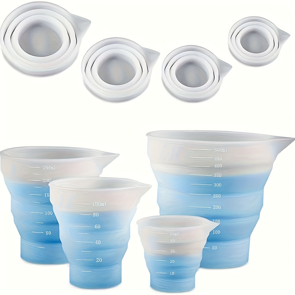 50-500 ミリリットル折りたたみ式シリコーン計量カップマ - Mixing Cup Silicone のレビューと価格