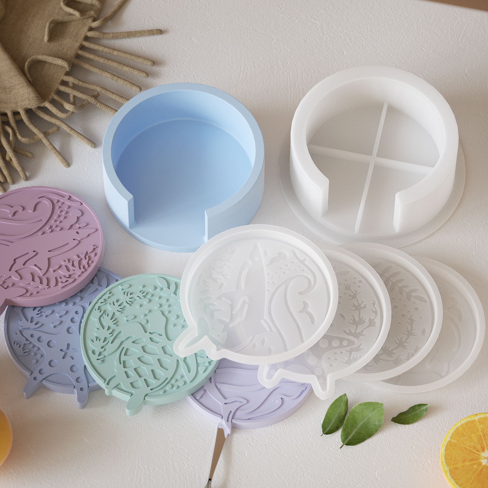 石膏コースター収納ベース作成型 Diy クリスタルドリップ樹 - Resin Ocean Wave Mold のレビューと価格
