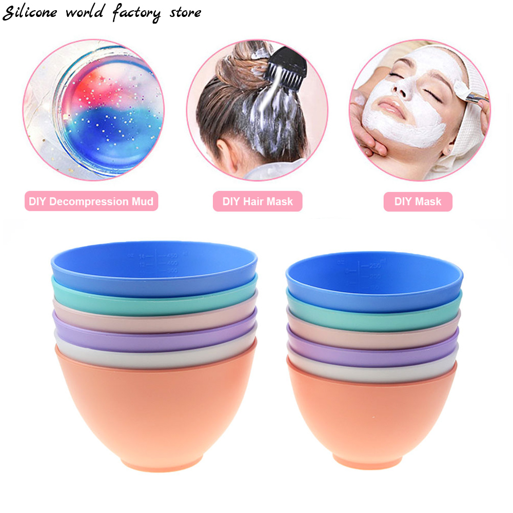 シリコンボウル250/450ml,ミックス,化粧品,女性用 - Mixing Cup Silicone のレビューと価格