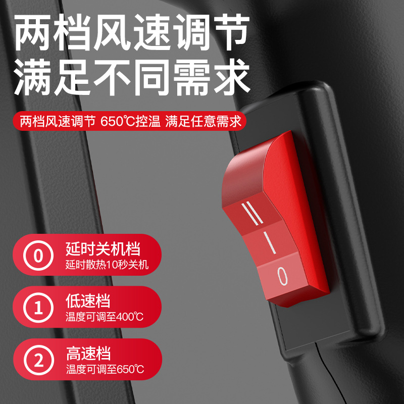 電気デジタルヒートガン温度調節機能付きハイパワーフィルムシュ - Heat Gun Small のレビューと価格