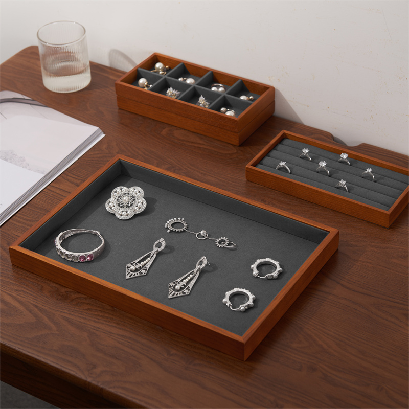 Oirlv-木製ジュエリーオーガナイザースタンド、リング、イ - Wood Ring Blank のレビューと価格