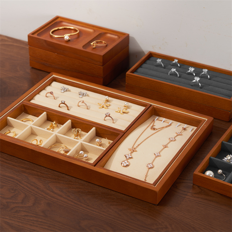 Oirlv-木製ジュエリーオーガナイザースタンド、リング、イ - Wood Ring Blank のレビューと価格