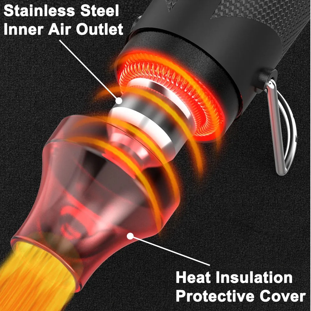 ホットエアガンポータブルミニヒーター DIY クラフトエンボ - Heat Gun Small のレビューと価格