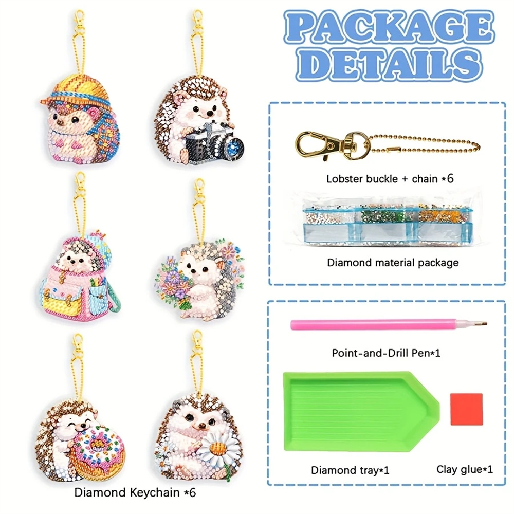 DIY ダイヤモンドペインティングキーホルダー セットごとに - Resin Craft For Beginners のレビューと価格