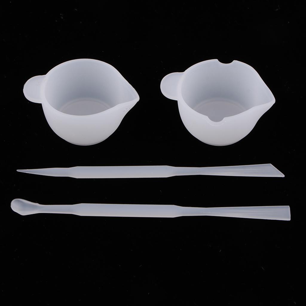 樹脂混合カップとシリコンスプーンセット、DIYクラフトやジュ - Mixing Cup Silicone のレビューと価格