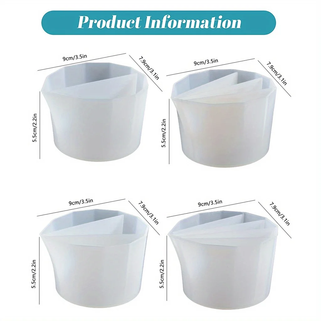 カラーミキシング分割カップ注ぐペイント DIY 手作り流体ク - Mixing Cup Silicone のレビューと価格