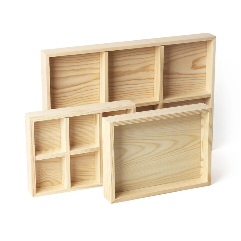 木製ジュエリーオーガナイザートレイイヤリングリングネックレス - Wood Ring Blank のレビューと価格