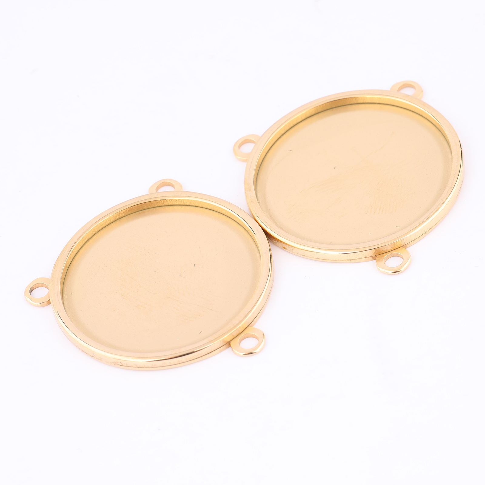 5個入り ステンレス製 金メッキ 16mm 18mm 20m - Bezels Set Pendant のレビューと価格
